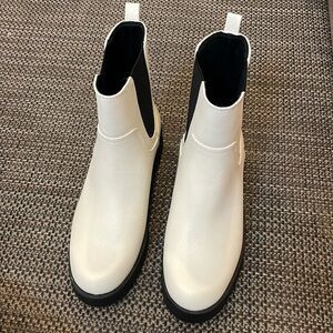 Faux Leather Chelsea Boots